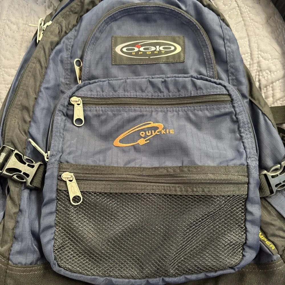 Rare Discontinued OGIO Logan Stomper Backpack Heavy Duty Rubber Bottom Book Hike